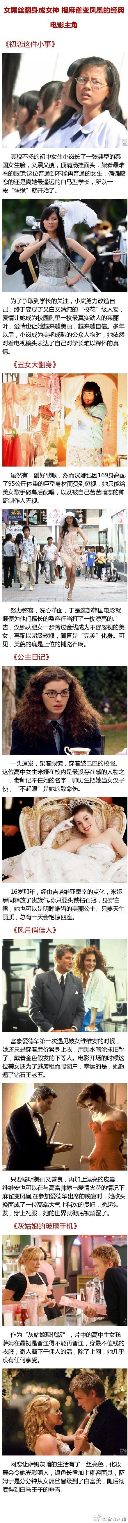盘点女屌丝翻身成女神的电影
