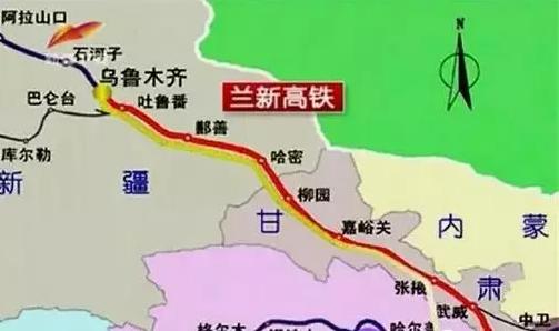 兰新高铁沿途的美丽风景