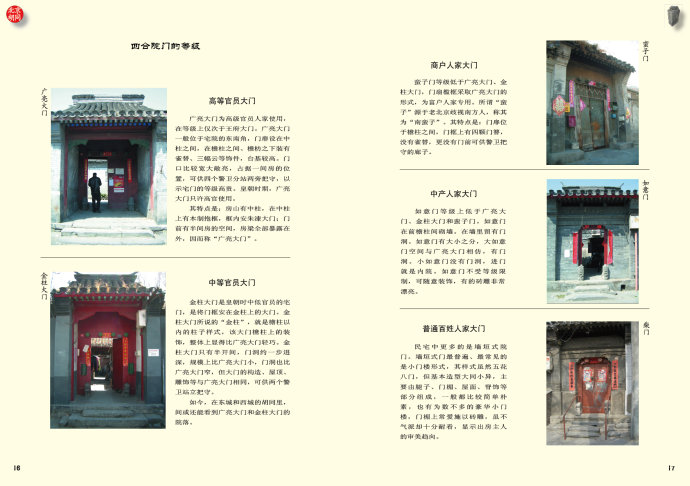 四合院门的等级