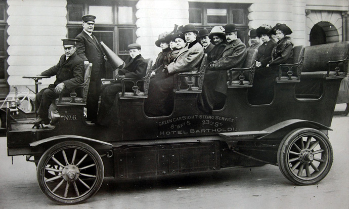 1932年纽约敞篷公交车