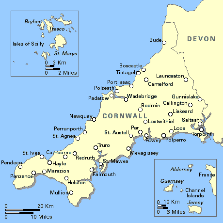 英格兰最西南部康沃尔郡(CORNWALL)景点
