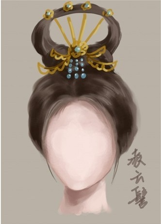 古代女子发髻图