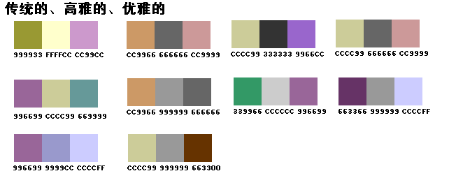 一套正确的配色方案