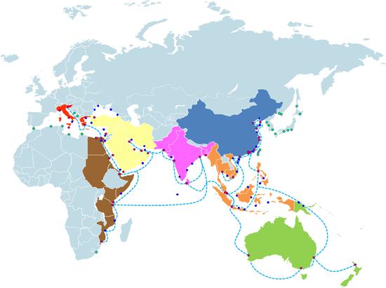 亚非欧咽喉要道地图