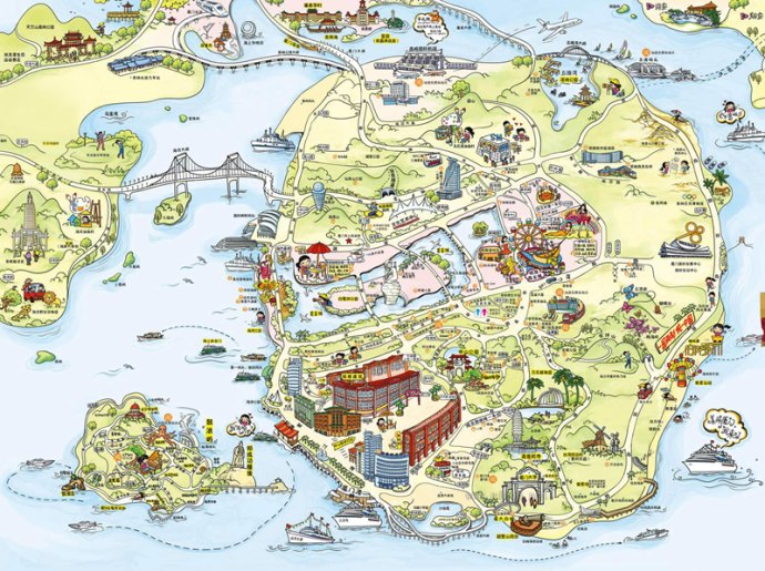 厦门的各种地图