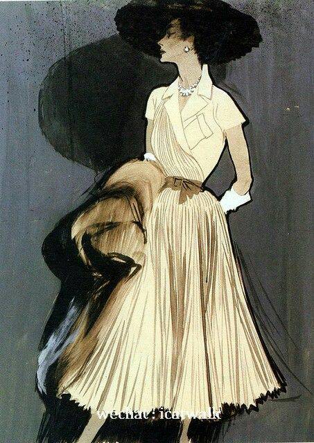 插画大师Rene Gruau的插画作品欣赏