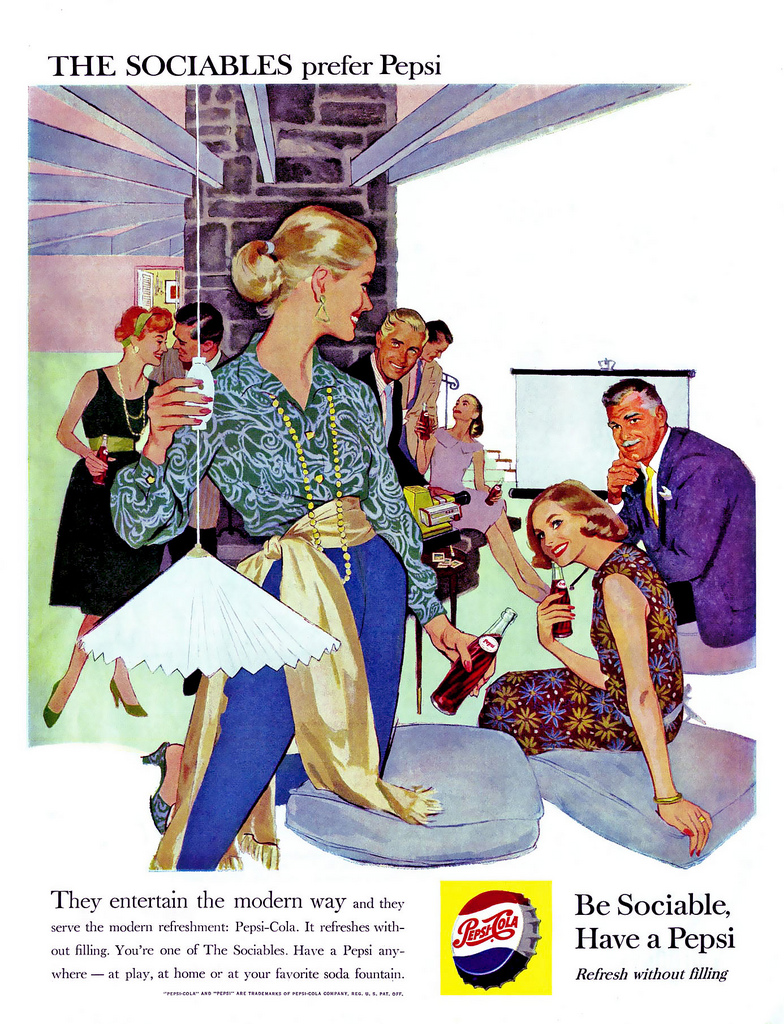 THE SOCIABLES PREFER PEPSI… 1959（女人必学的优雅