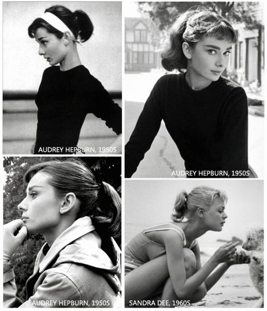 Audrey Hepburn（奥黛丽·赫本）的经典盘发