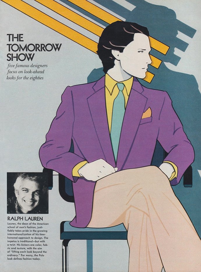 《Playboy》1980年复古插画 - Patrick Nagel