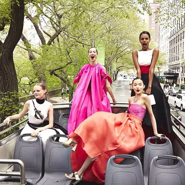 五位超模演绎美国版《Vogue》时尚大片