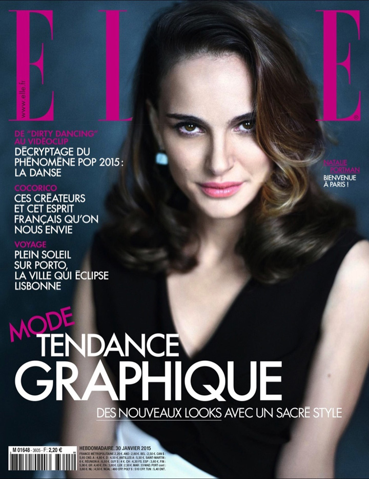 Natalie Portman（娜塔丽·波特曼）《Elle》法国版2015年1月