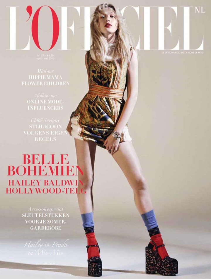 Hailey Baldwin《L’Officiel》荷兰版4/5月号