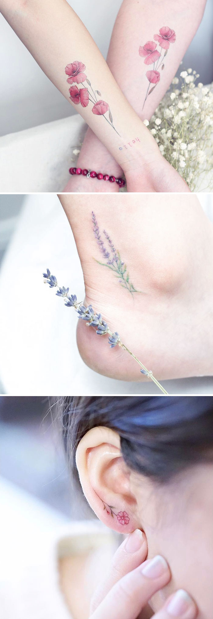 给你的身体纹上一朵花吧