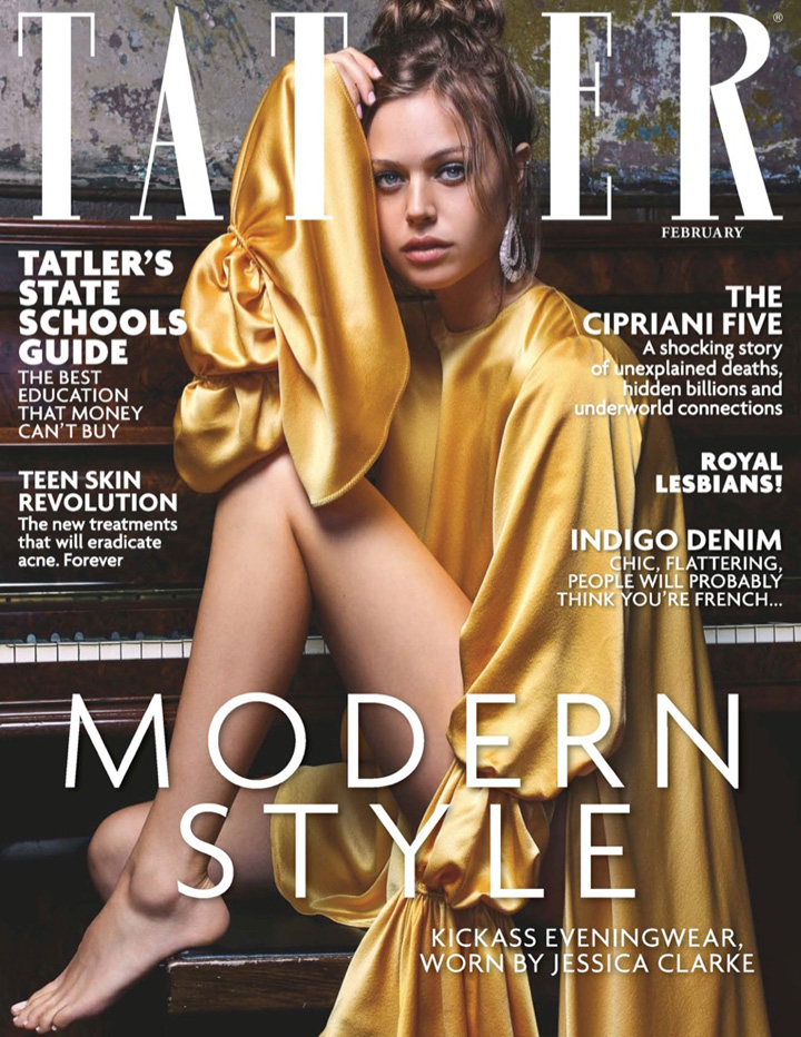 超模 Jessica Clarke（杰西卡·克拉克）登上《Tatler》杂志封面