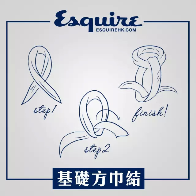 方巾究竟如何打结