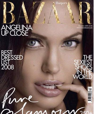 安吉丽娜·朱莉 (Angelina Jolie)英国版《BAZAAR》杂志照