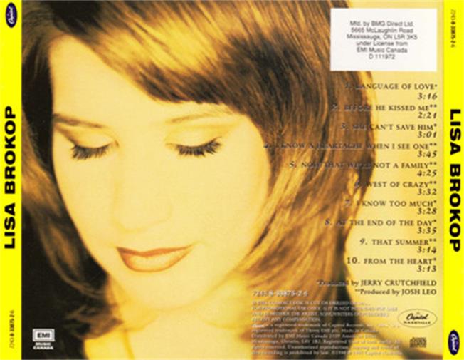 Language of Love演唱：Lisa Brokop]
