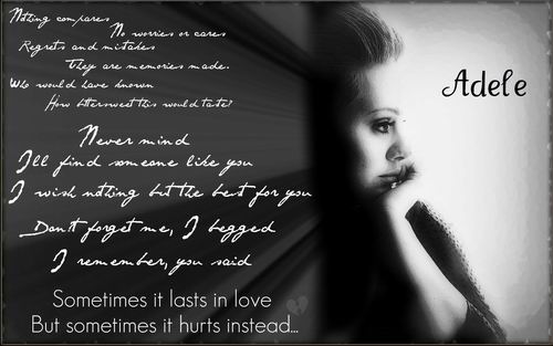 Adele《Someone Like You》《另寻沧海》