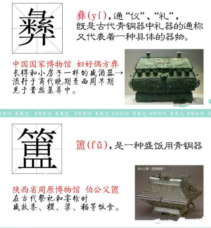 博物馆里这些难识的字