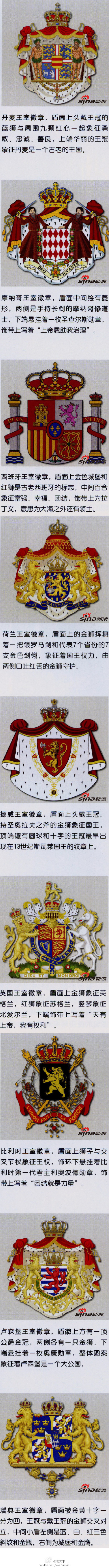 欧洲各国王室徽章