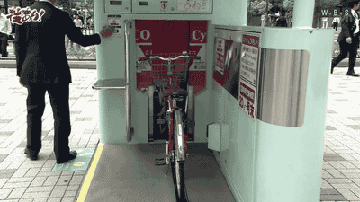 日本地下自行车停放系统