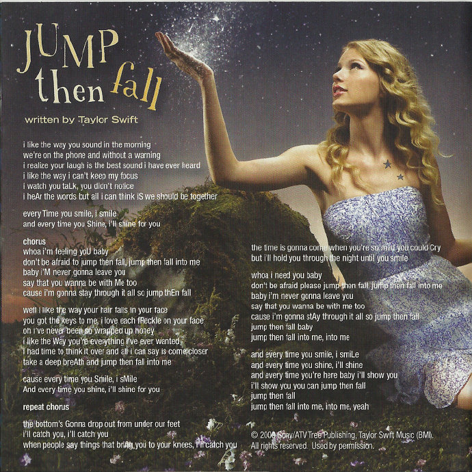 Taylor swift《Jump Then Fall》