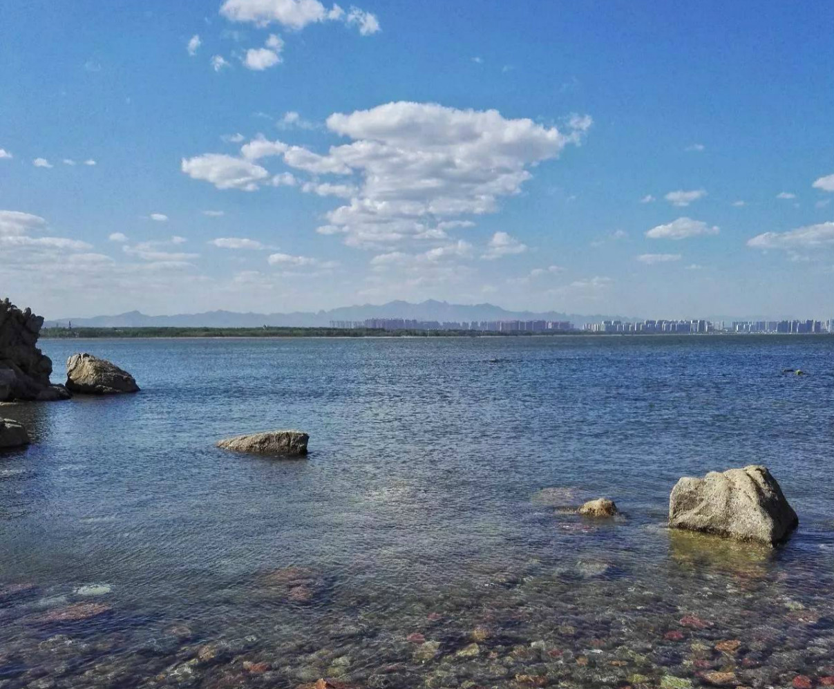 北戴河六处有礁石群的海滩