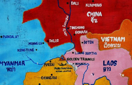 金三角地图