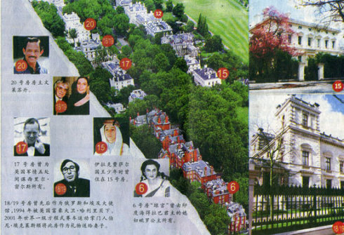 亿万富翁豪宅大街--英国的肯辛顿宫花园