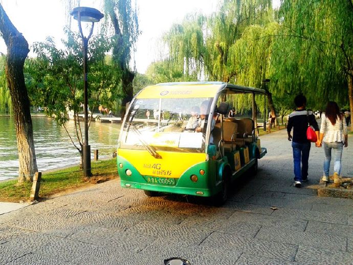 杭州西湖环湖观光游览车线路图
