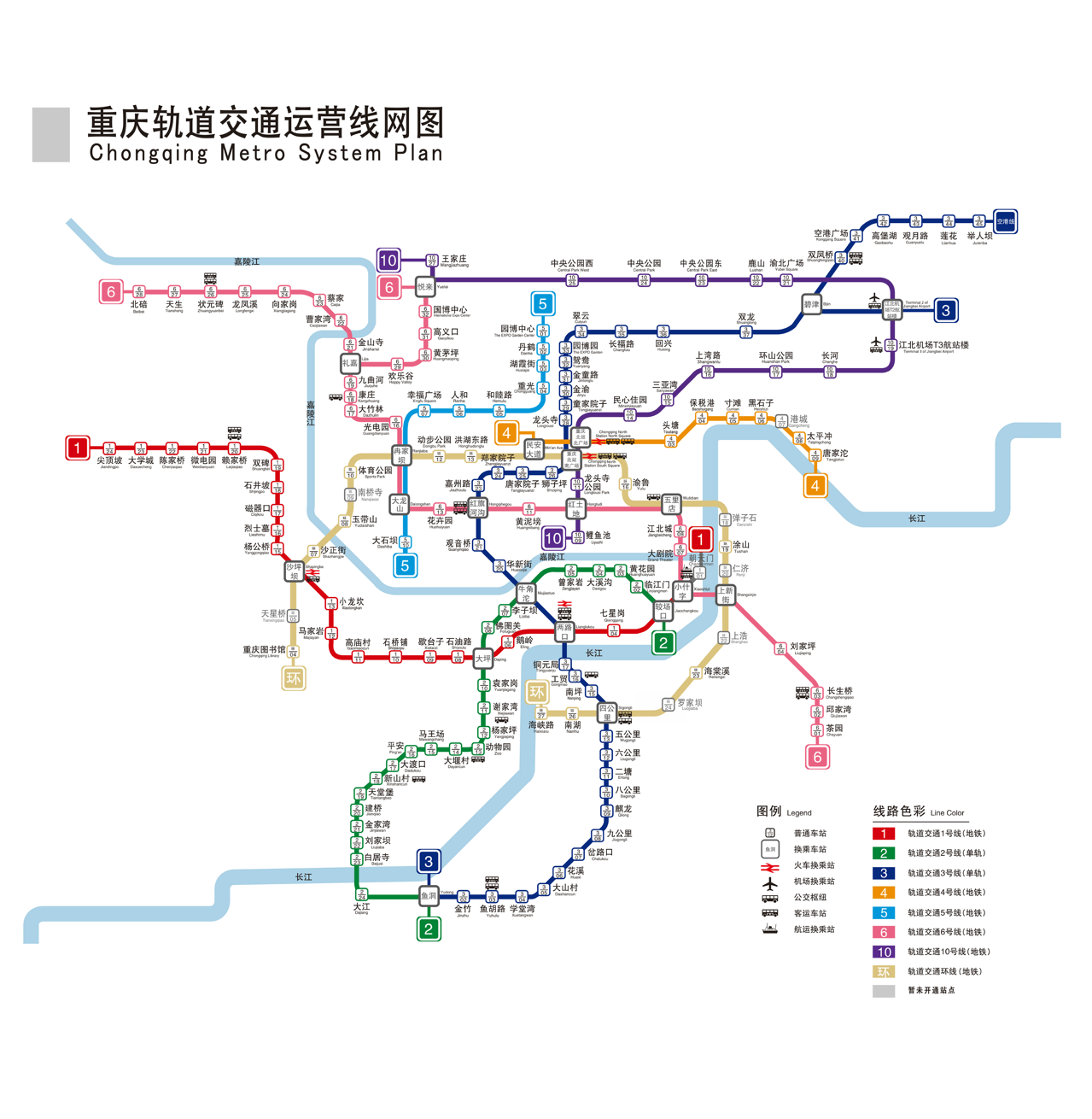 重庆轻轨路线图