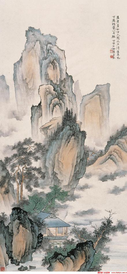陈少梅《山水有清音》