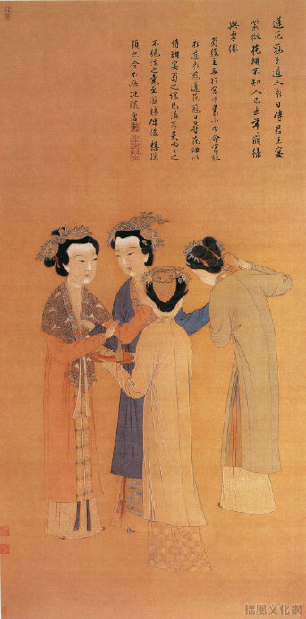 唐寅《王蜀宫妓图》