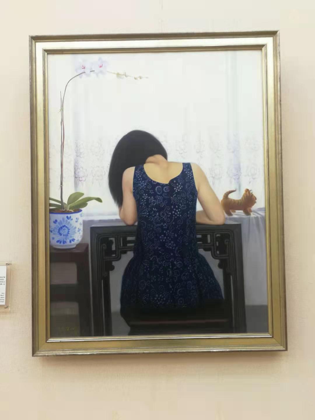 观复博物馆油画《春兰》作者：李全武