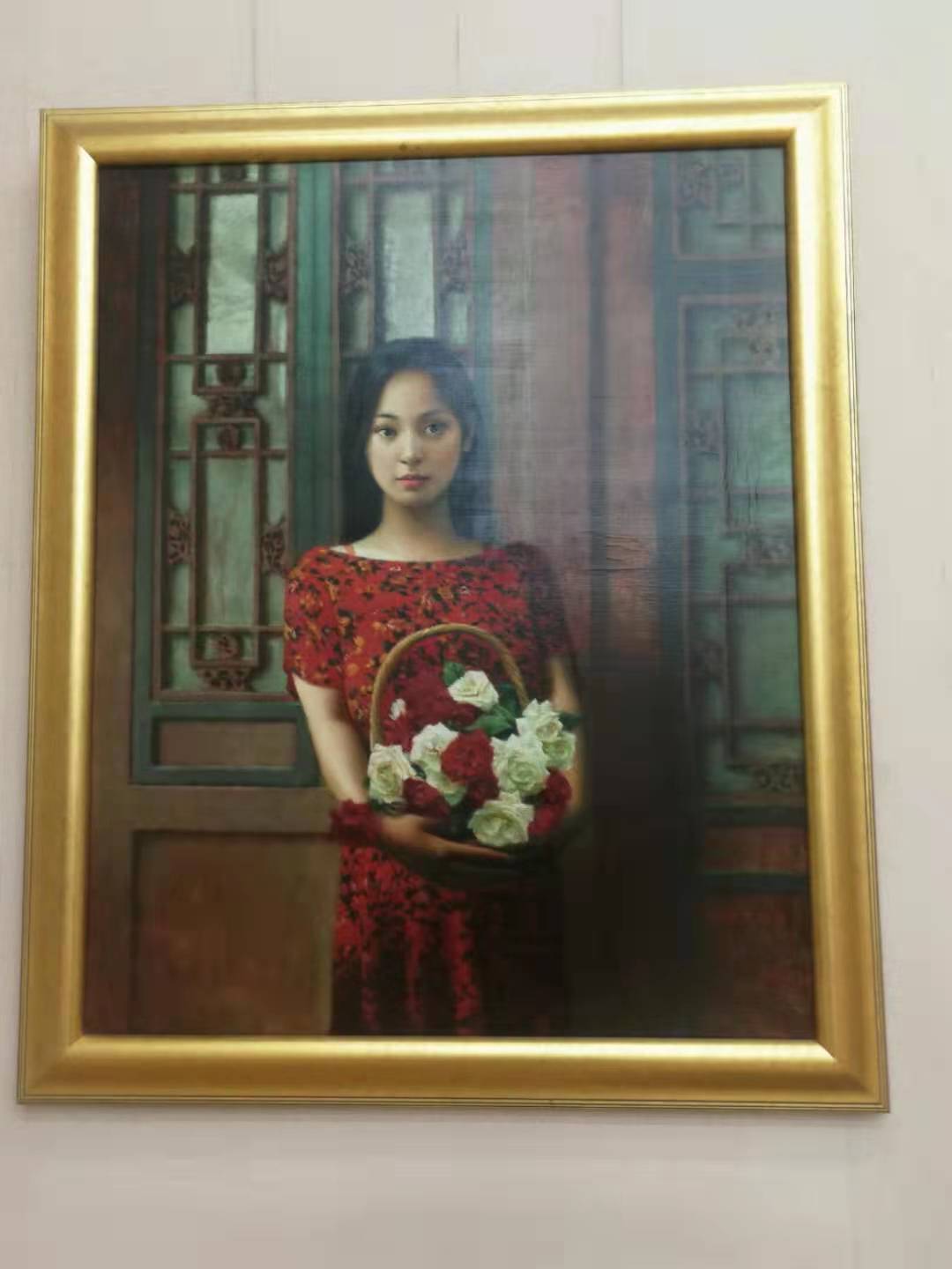 观复博物馆油画《少女初长成》作者：王剑