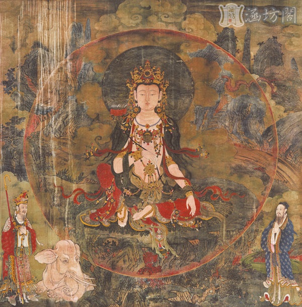 明朝壁画《普贤菩萨》