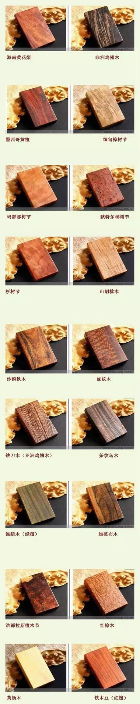 六十种名贵木材图集