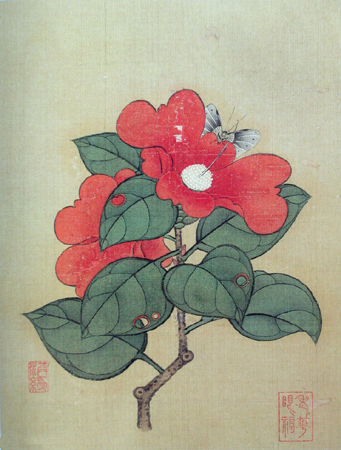 明·陈洪绶《花鸟草虫写生》册