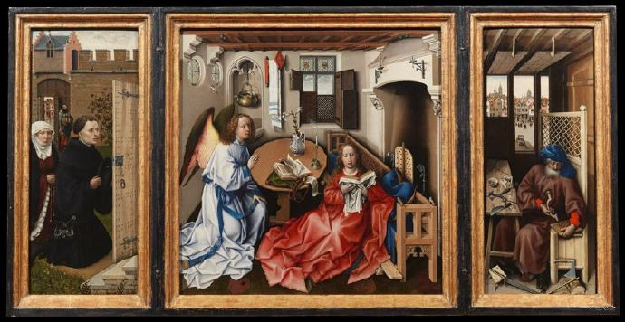 康平《Annunciation Triotych》天使报喜三联画