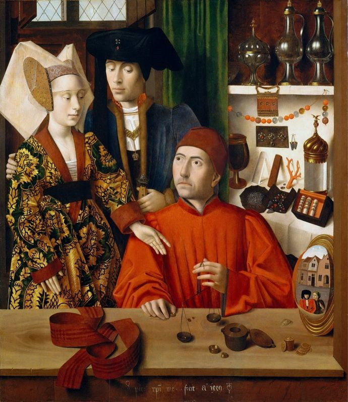 克里斯蒂《A Goldsmith in His Shop Possibly Sa