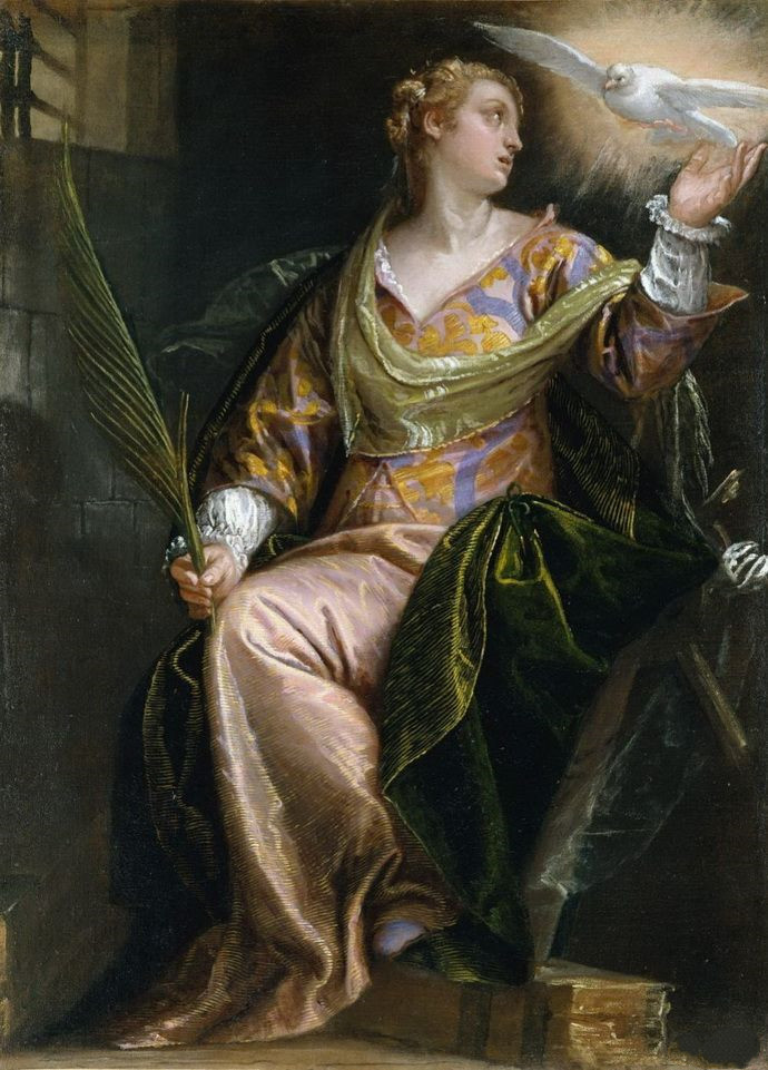 委罗内塞《Saint Catherine Of Alexandria In Pr