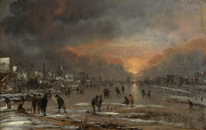范德内尔《Sports On A Frozen River》冰河上的运动