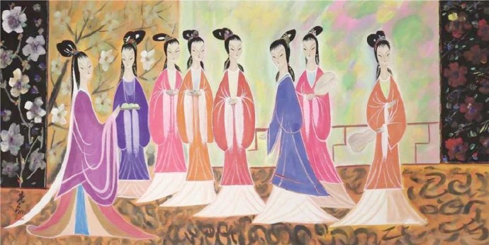 林风眠仕女作品鉴赏