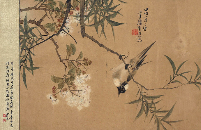 朱偁花鸟画作品欣赏