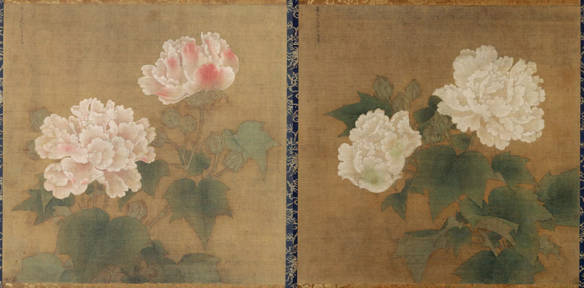 南宋 李迪《红白芙蓉图》