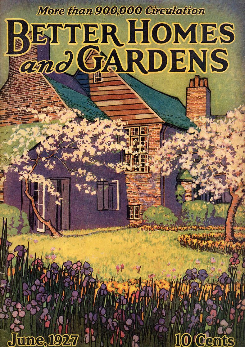 上世纪20年代美国杂志《Better Homes and Gardens》封面上
