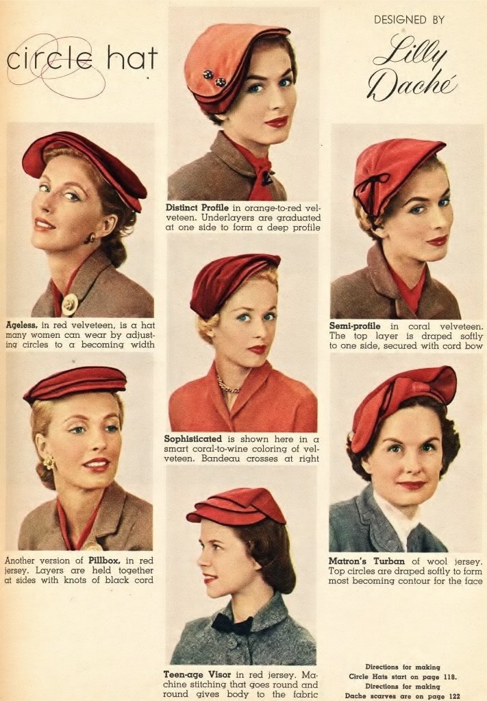 1950年代的女帽设计