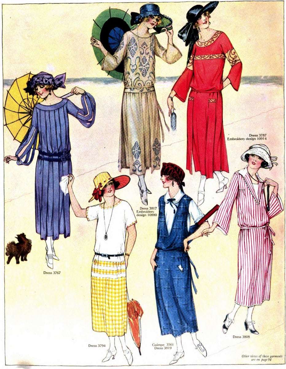 1922年《The Delineator》杂志上的女子夏装图鉴