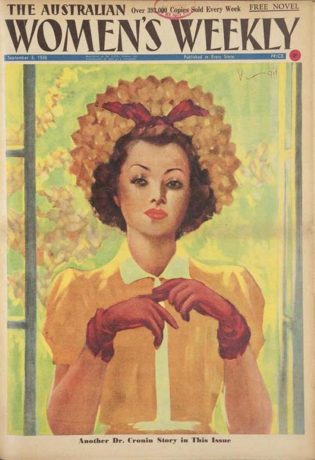 1930年代奥地利时尚杂志《女性周报》的优雅封面