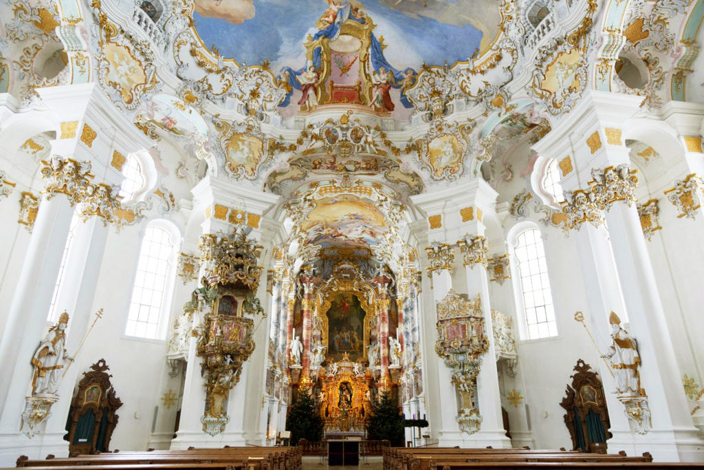 德国南部的维斯教堂（Wieskirche）